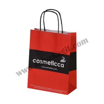 COSMETICCA - Beyaz Kraft Poşet | Talya Kağıt